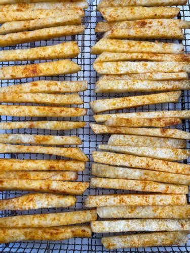 Jicama Fries (Air Fryer) - Healthier Steps