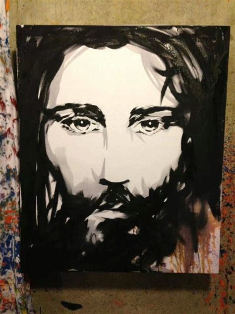 Jesus painter!! This guy is talented. Every painting starts out as a ...