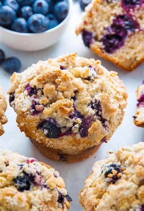 Blueberry Muffins With Streusel Crumb Topping