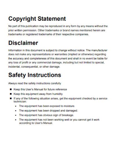 Copyright Disclaimer Statement 10 Examples Format How To Write Pdf