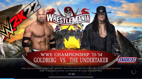 Wwe K Goldberg Vs The Undertaker Ps Youtube