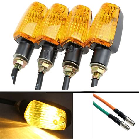 Yetaha Motorcycle LED Turn Signal Light Indicator Amber Lamp Bulb