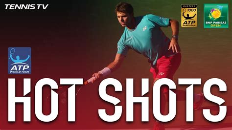 Hot Shot Wawrinka Nails Backhand At Indian Wells 2017 Youtube