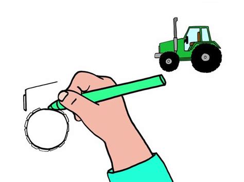 Apprendre Dessiner Un Tracteur En Tapes