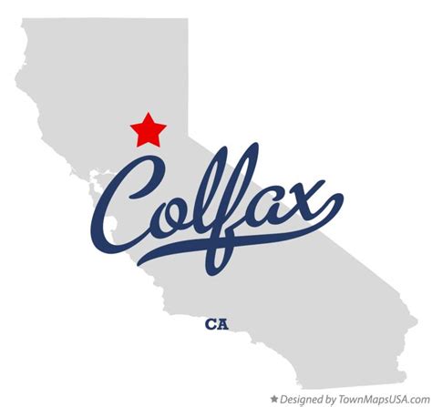 Map of Colfax, CA, California