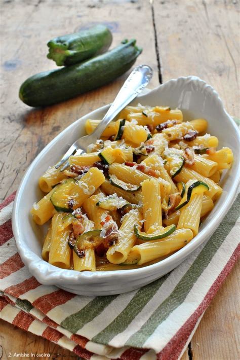 Rigatoni Alla Carbonara Di Zucchine Amiche In Cucina