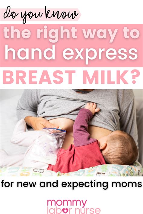 How To Hand Express Breast Milk