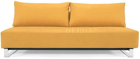 Reloader Sleek Mustard Sofa Bed by Innovation