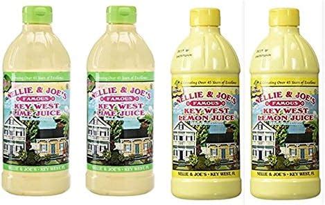 Nellie Joes Famous Key West Lemon Lime Juice Oz Of Each Bottle