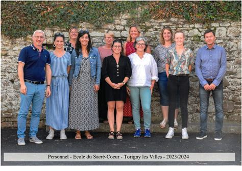 Equipe Ducative Ecole Du Sacr Coeur De Torigny Les Villes