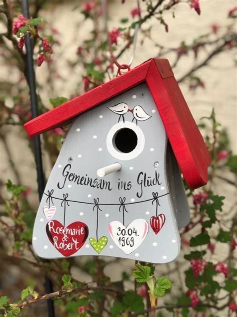 Vogelhaus Hochzeitsgeschenk Personalisiert Hochzeit Geschenk