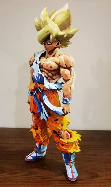 【目立った傷や汚れなし】ドラゴンボールzsmsp スーパーサイヤ人孫悟空 フィギュアリペイント 二次元塗装 アニメカラーの落札情報詳細