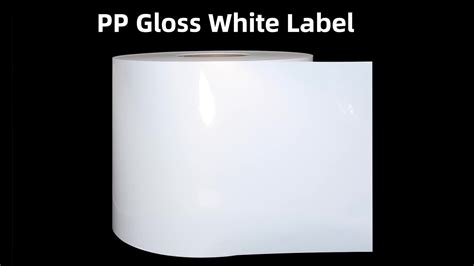 Glossy White Synthetic Jumbo Label Bopp Raw Material Acrylic Adhesive