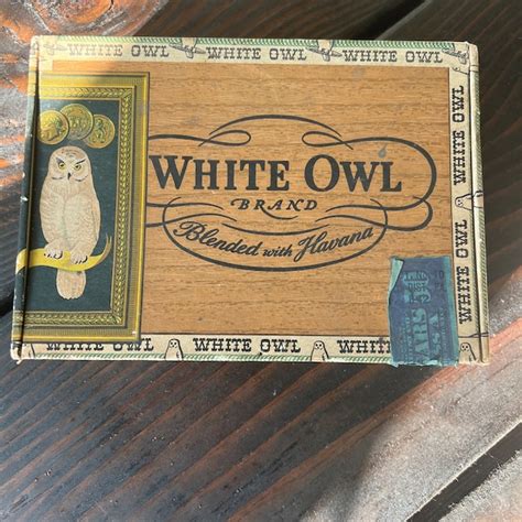 White Owl Cigar Box Etsy