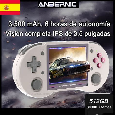 Anbernic Consola De Juegos Port Til Retro Rg Ps Rk