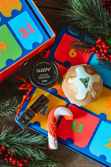 What's inside the Lush Christmas Advent Calendar for 2022 - BEFFSHUFF