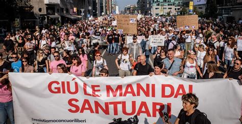 Zampe Peste Suina A Migliaia In Piazza A Milano Per Dire Gi Le