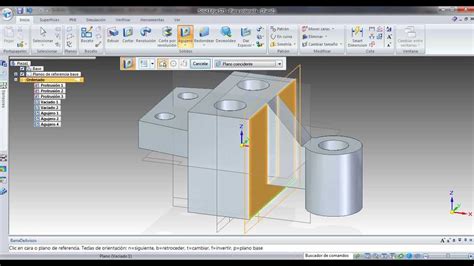 Uso De Herramientas En Solid Edge Extruir Cortar Y Agujeros En Modo