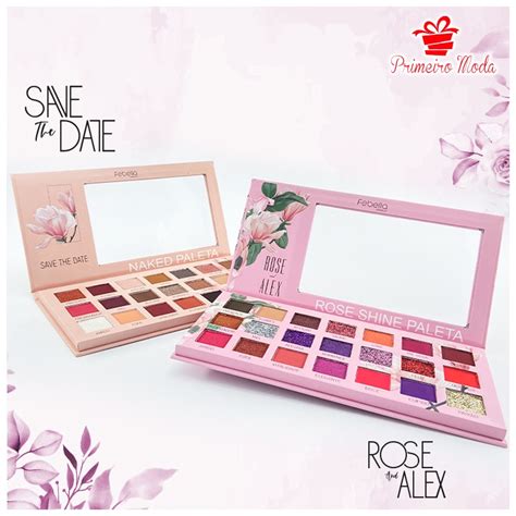 Paleta De Sombras Naked Paleta De Sombras Rose And Alex Cores Febella Shopee Brasil