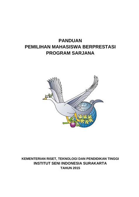 PDF PANDUAN PEMILIHAN MAHASISWA BERPRESTASI 0 Panduan Pemilihan