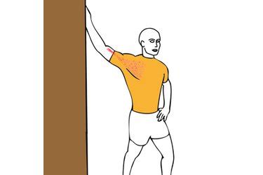 PECTORAL STRETCH HAND ON WALL Exercises Workouts And Routines