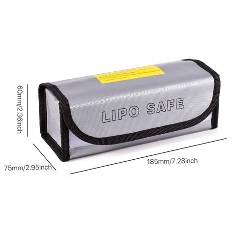 Lipo Guard Battery Safe Bag Fireproof For RC Car Drone Batteries Travel