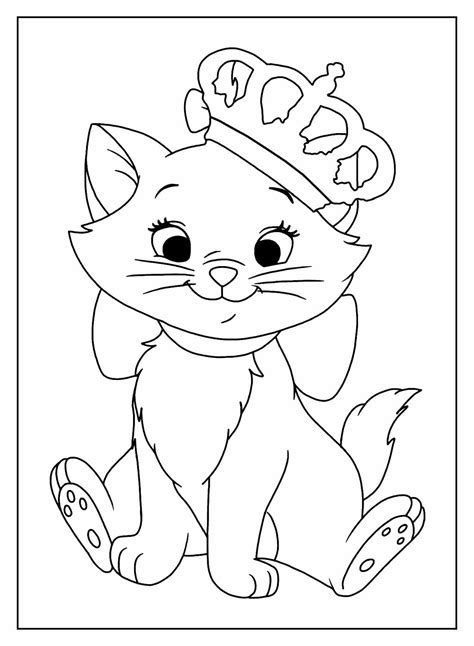 Desenhos Da Gatinha Marie Para Colorir Bora Colorir