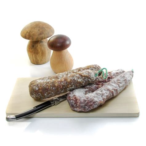 Lot de Saucisson de Canard et Saucisson aux Cèpes 2x250g