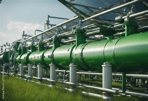 Green Hydrogen Renewable Energy Production Pipeline Green Hydrogen Gas