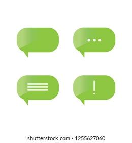 Bubble Chat Icon Sets Stock Vector Royalty Free 1255627060 Shutterstock