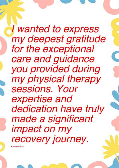 50 Thank You Messages And Wishes For Physical Therapist Wishbreeze