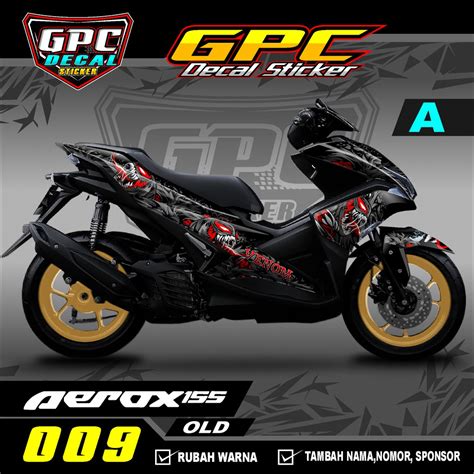 Jual Decal Sticker Variasi Fullbody Yamaha Aerox Old Dekal