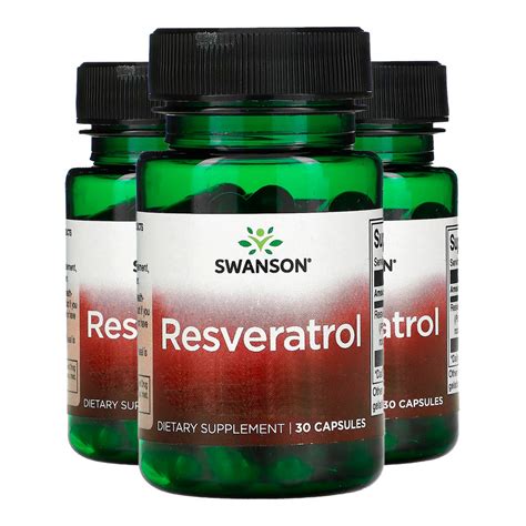 Kit X Resveratrol Mg Swanson Capsulas Importado Made In Usa