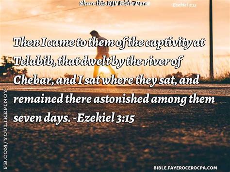 Then I came to them of the captivity at Telabib that dwelt by the river ...