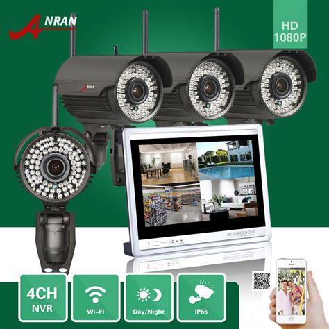 Anran Surveillance P P Ch Wifi Nvr Lcd Monitor Mm Lens Ir