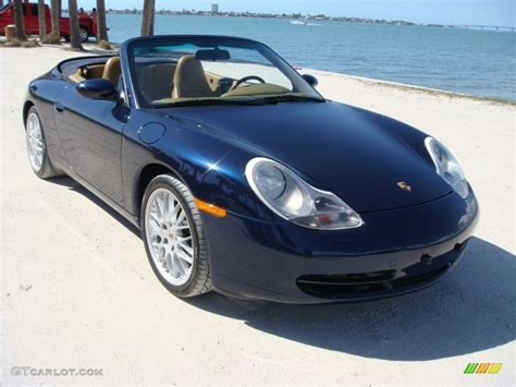 Ocean Blue Metallic 1999 Porsche 911 Carrera Cabriolet Exterior Photo