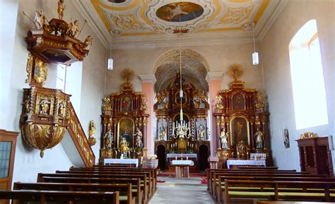 St Burkard Trappstadt Blick Durch Das Kirchenschiff Zum Flickr