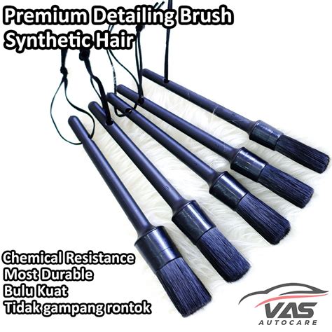 Jual Detailing Brush Kuas Sikat Auto Detail Soft Halus SET 5 Pcs