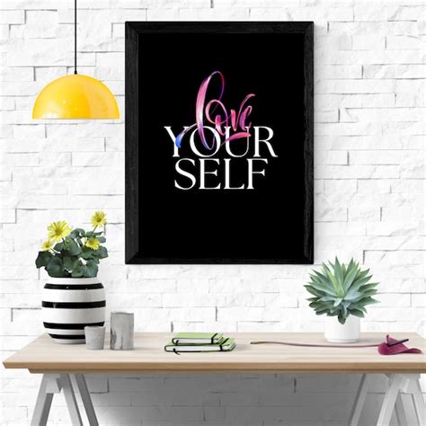 Love Yourself Print Etsy