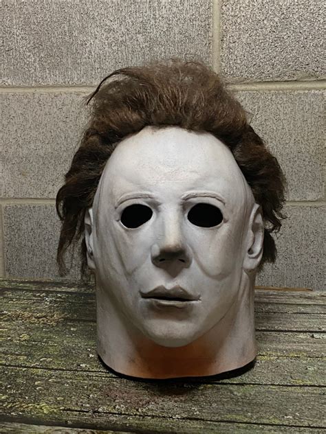 Halloween Michael Myers Mask Rehaul Tots Repaint Mask Etsy