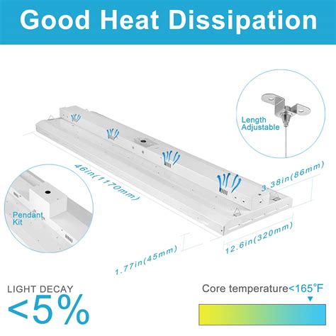 Lightdot Pack Led High Bay Shop Light Ft W Lm W Hps