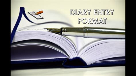 Diary Entry Format Writing Minor Discourse YouTube