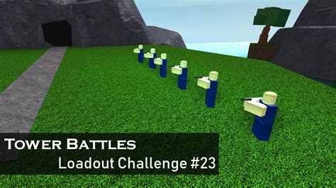 K Subs Loadout Challenge Tower Battles Roblox Youtube