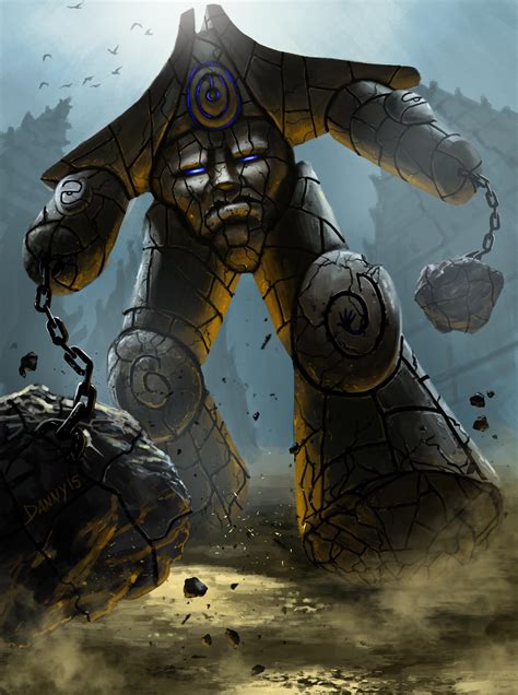 Temple Guardian Golem by Dkundzinsh on DeviantArt