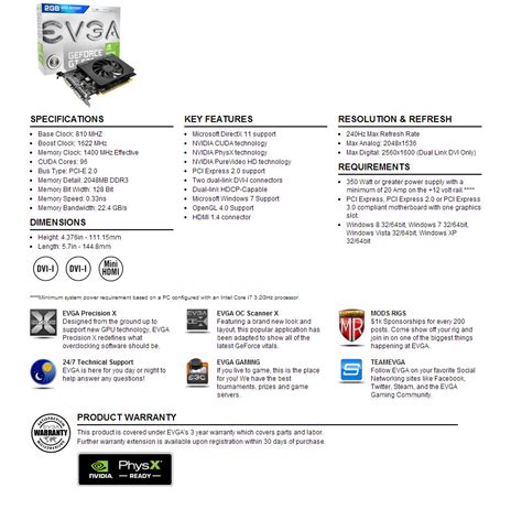 Buy Evga Geforce Gt 630 2gb 02g P3 2639 Kr Pc Case Gear Australia