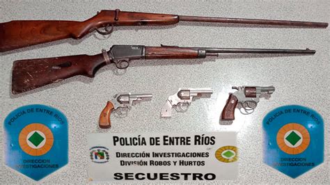 Incautaron Cinco Armas De Fuego En Allanamiento Por Hechos Delictivos