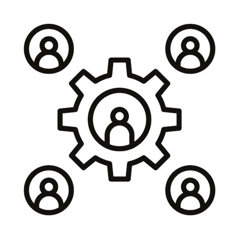 Premium Vector Workforce Line Illustration