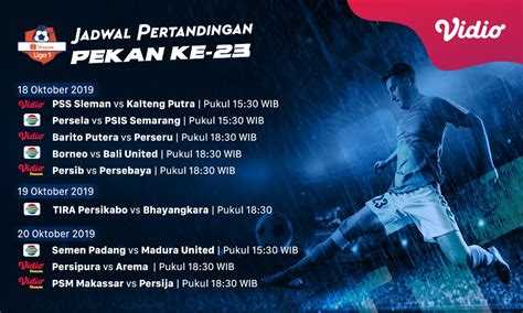 Jadwal Pertandingan Shopee Liga Pekan Vidio