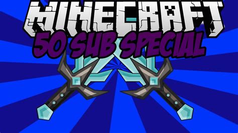 Minecraft 50 Subscriber Special Resource Pack Release Youtube