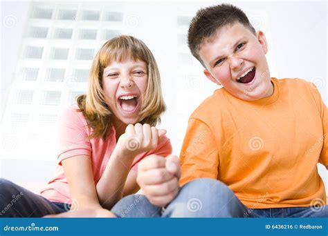 Screaming Kids Stock Photo Image Of Meet Corridor Angle 6436216